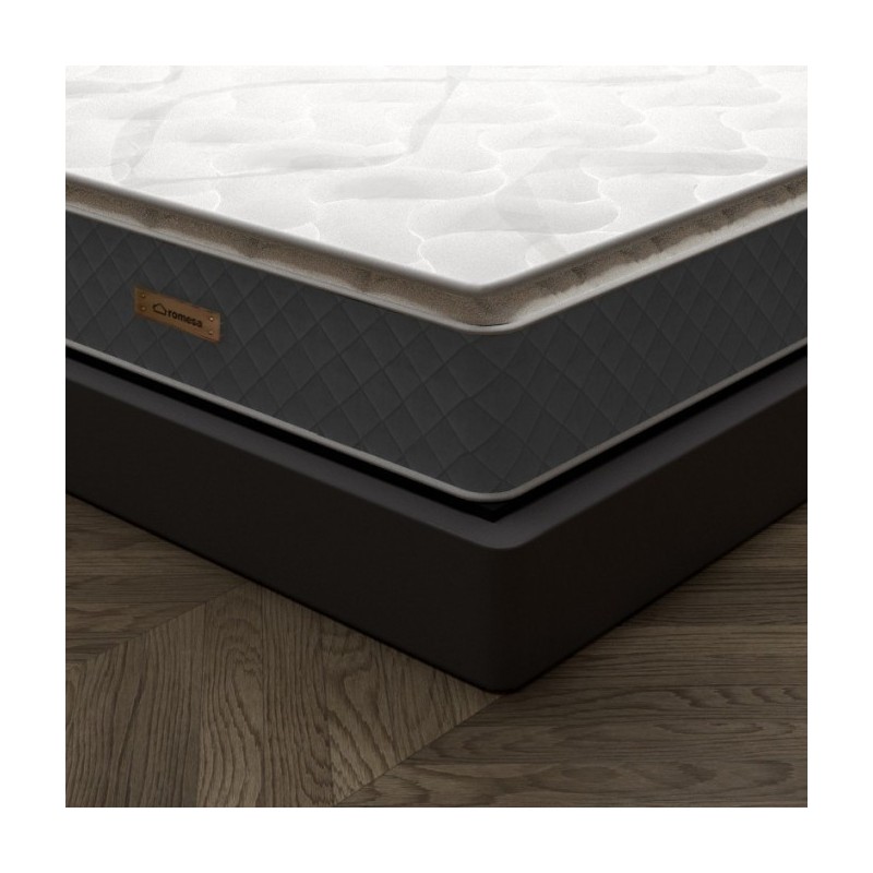 Saltea Romesa Cu Topper Silver, Plasa de Arcuri + Conglomerat de Spuma ...